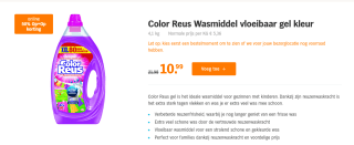 Color Reus xxl 80 wasbeurten voor €10,99 bij de AH