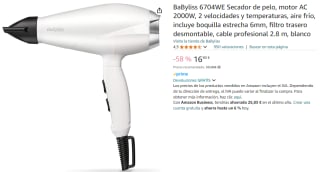 Secador - BaByliss Speed Pro 2000, 2 kW, 2 velocidades, 2 niveles temperatura por 16.9€