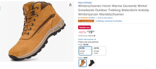 CYKYGGO Waterdichte gevoerde Hiking Schoenen voor €19,99 bij Amazon