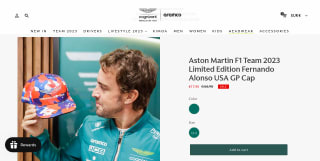 Gorra Alonso Aston martin USA GP