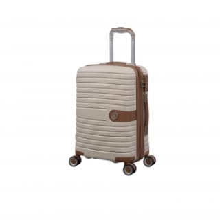 Maleta trolley vintage ABS IT, 8 ruedas, 55 cm, crema por 59€