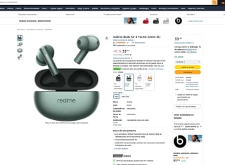 Realme Buds Air 6 Forest Green EU por solo 33,19€