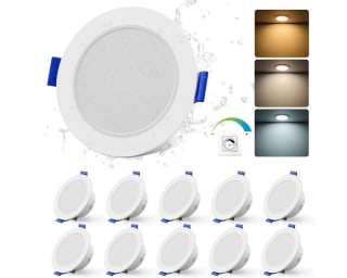 6 Downlight Led Empotrable Redondo 5W 400LM 3000K/4000K/6000K Foco Empotrable LED de Techo Extraplana 75-90mm por 24,99€