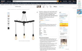 Lámpara de techo Retro por 9,99€