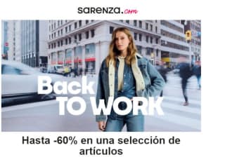 Volvemos al trabajo con rebajas de hasta 60% en Sarenza