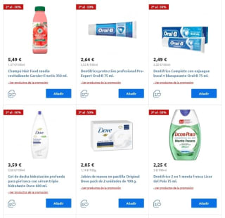 Segunda Unidad de 50% de Descuento en Carrefour.