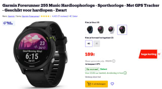 Garmin Forerunner 255 Music Hardloophorloge voor €189 bij Bol