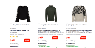 Tot 60% korting op diverse jassen en truien bij Bol