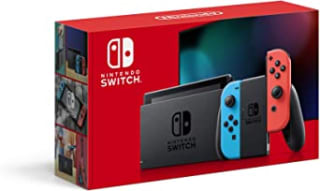 Console da Nintendo, modelo Switch na cor Azul Neon e Vermelho Neon - R$ 1.999,90