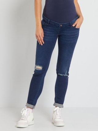 Vaqueros slim para premamá color azul por 9€