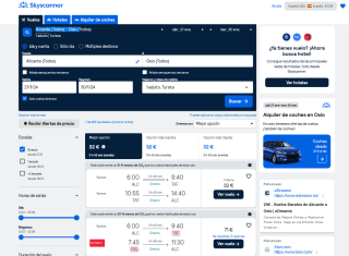 Vuelos ida y vuelta Alicante- Oslo desde 32€ con Skyscanner