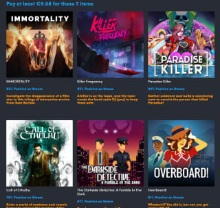Humble Bundle Detectives Bundle vanaf €9,08