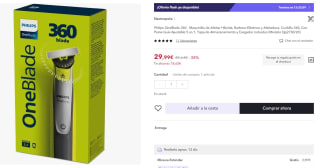 Philips OneBlade 360 maquinilla afeitar por 20,99€