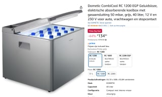 Dometic Combicool RC 1200 EGP absorptie koelbox voor €134,90 met Amazon prime