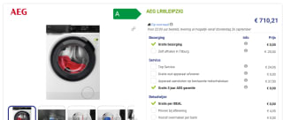 AEG LR8LEIPZIG 8000 serie PowerCare - Wasmachine voor €710,21 bij Beterwitgoed