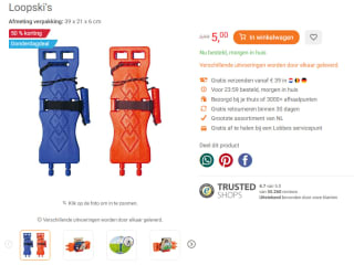 Loopski's voor €5 bij Lobbes