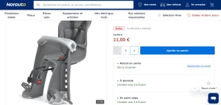 Siège bébé POLISPORT Bilby junior à 11€
