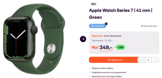 Apple Watch Series 7 - 41mm - Groen voor €349 bij ibood