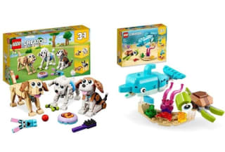 LEGO 31137 Creator 3 en 1 Perros Adorables + Creator Delfín y Tortuga, Animales Marino por 31,90€.