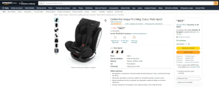 Cadeirinha Unique de 0 a 36kg da Cosco - R$ 663,89