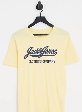 Camiseta amarilla Jack & Jones por 5,83€
