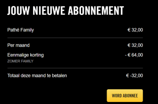 Eerste twee maanden Pathé Family gratis