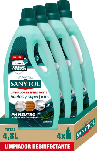 Pack 4 Sanytol Desinfectante Limpia hogar por 9,56€