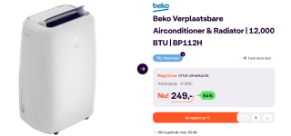 Beko mobile airco & radiator voor €249 bij Ibood