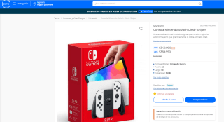 Consola Nintendo Switch Oled Blanco con Joy-Con por $349.990