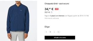 Chaqueta para Hombre Oakley Grid por 34.99€