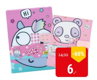Cutie Crew Dagboeken voor €6 bij Lobbes