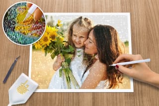 75% korting op Diamond Painting op alle formaten! Gratis verzending voor formaat 20x30 cm voor €9,24.