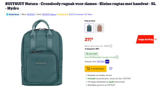 SUITSUIT - Natura - Hydro - Crossbody/Rugzak (Micro) voor €27,14 bij Bol