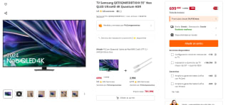 TV Samsung QE55QN85DBTXXH 55" Neo QLED UltraHD 4K Quantum HDR por 699€