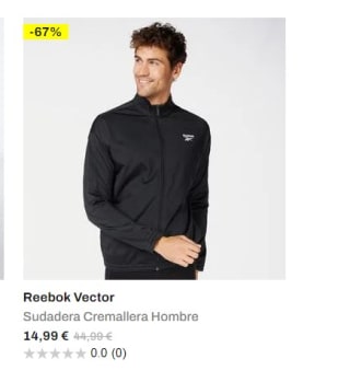 Recopilación marca reebok desde 5€ en Sprinter