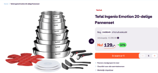 Tefal Ingenio Emotion ON Pannenset - 20-delig - voor €129 bij ibood