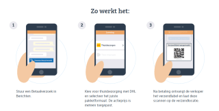 DHL thuisbezorging voor maar €2,49 per pakket via Marktplaats