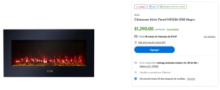 Chimenea Atvio Pared HS1336-05B en $1,290 | Descuento Walmart