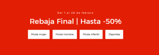 Hasta 50% descuento remate final en El Corte Ingles