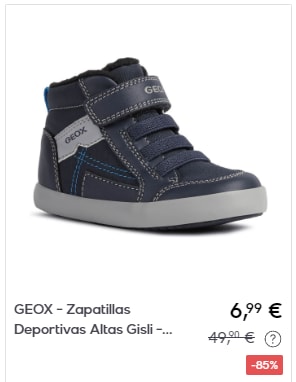 GEOX - Zapatos niños por 5,99€y 6,99€