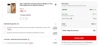 Google Pixel 9 de 12GB/128GB por 599€ y 256GB por 649€