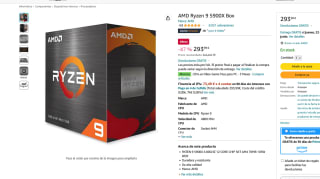 AMD Ryzen 9 5900X Box por solo 293,99€