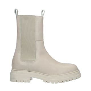 MANFIELD Off white leren chelsea boots voor €46,80 bij Manfield