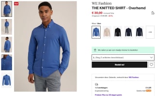 We Fashion The Knitted Shirt overhemd voor €30 bij Zalando