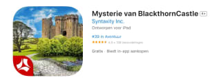 Gratis het puzzelspel Mysterie van BlackthornCastle (IOS & Android)
