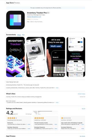 Inventory Tracker Pro IOS Gratis
