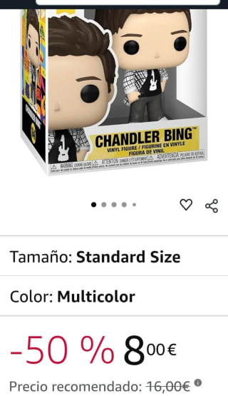 Funko Pop TV Friends Chandler Bing por 8€.