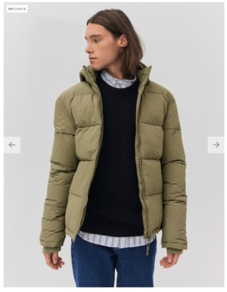 Doudoune chaude unie à capuche à 29,99€