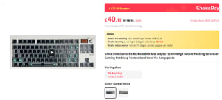 GMK87 mechanisch keyboard kit voor €40,18 bij AliExpress