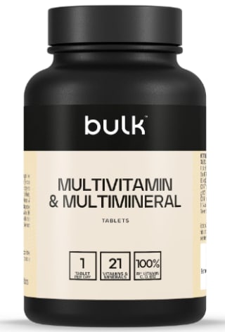 Pot de 90 Comprimés multivitaminés et multiminéraux Bulk à 4,99€